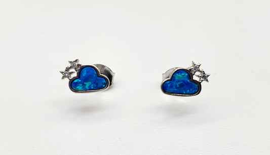 ARETES PLATA NUBE